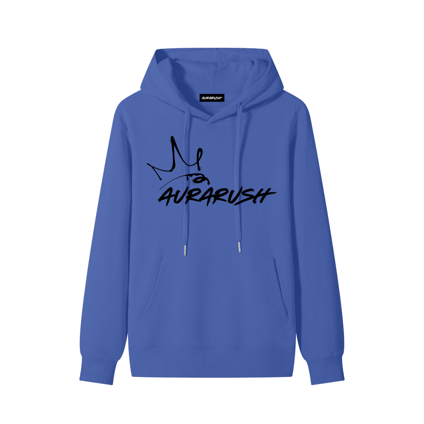 Large AURARUSH Classic Hoodie- Black Print