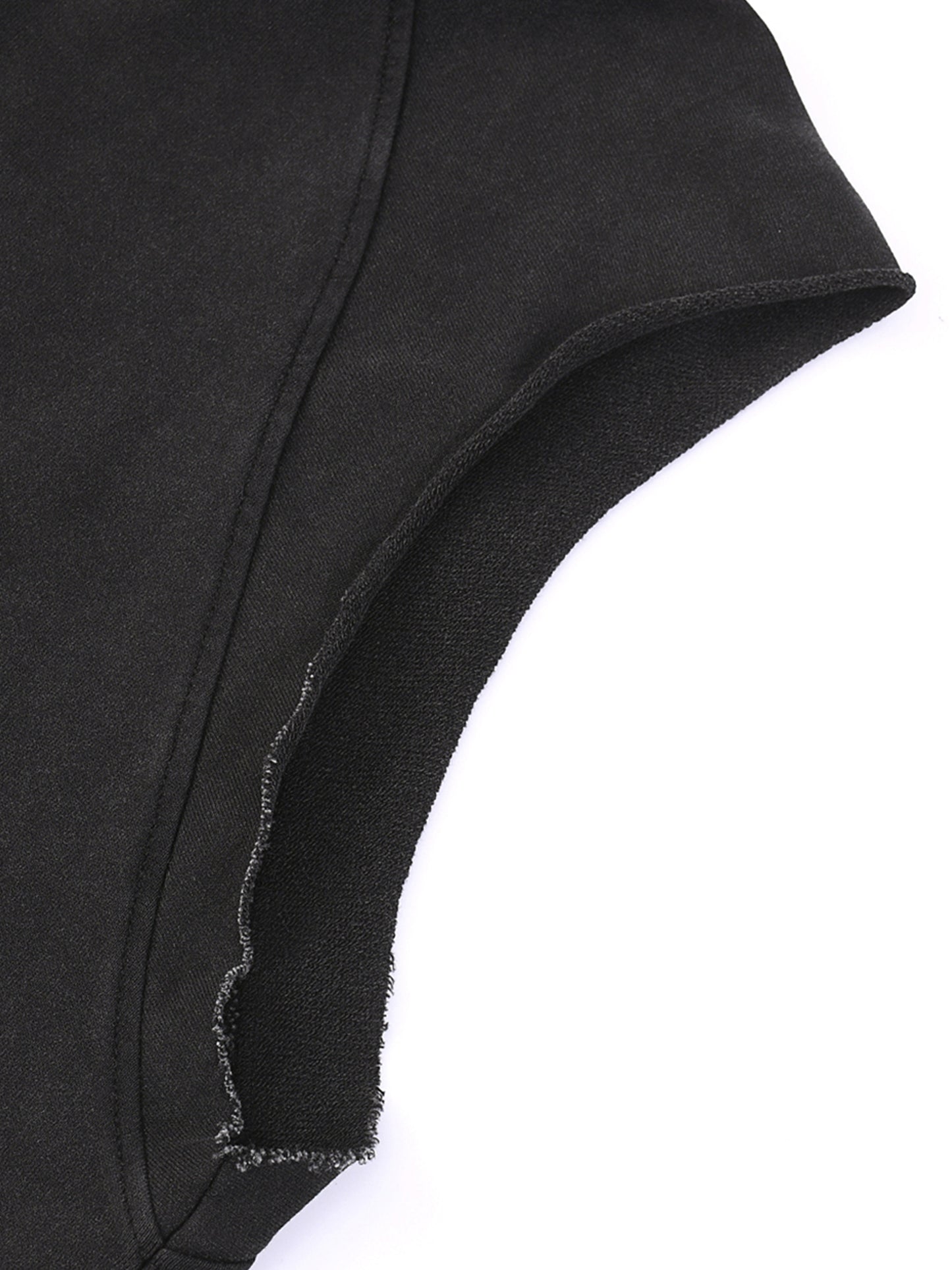 CAP Snow Washed Raw Hem Sleeveless Hoodie