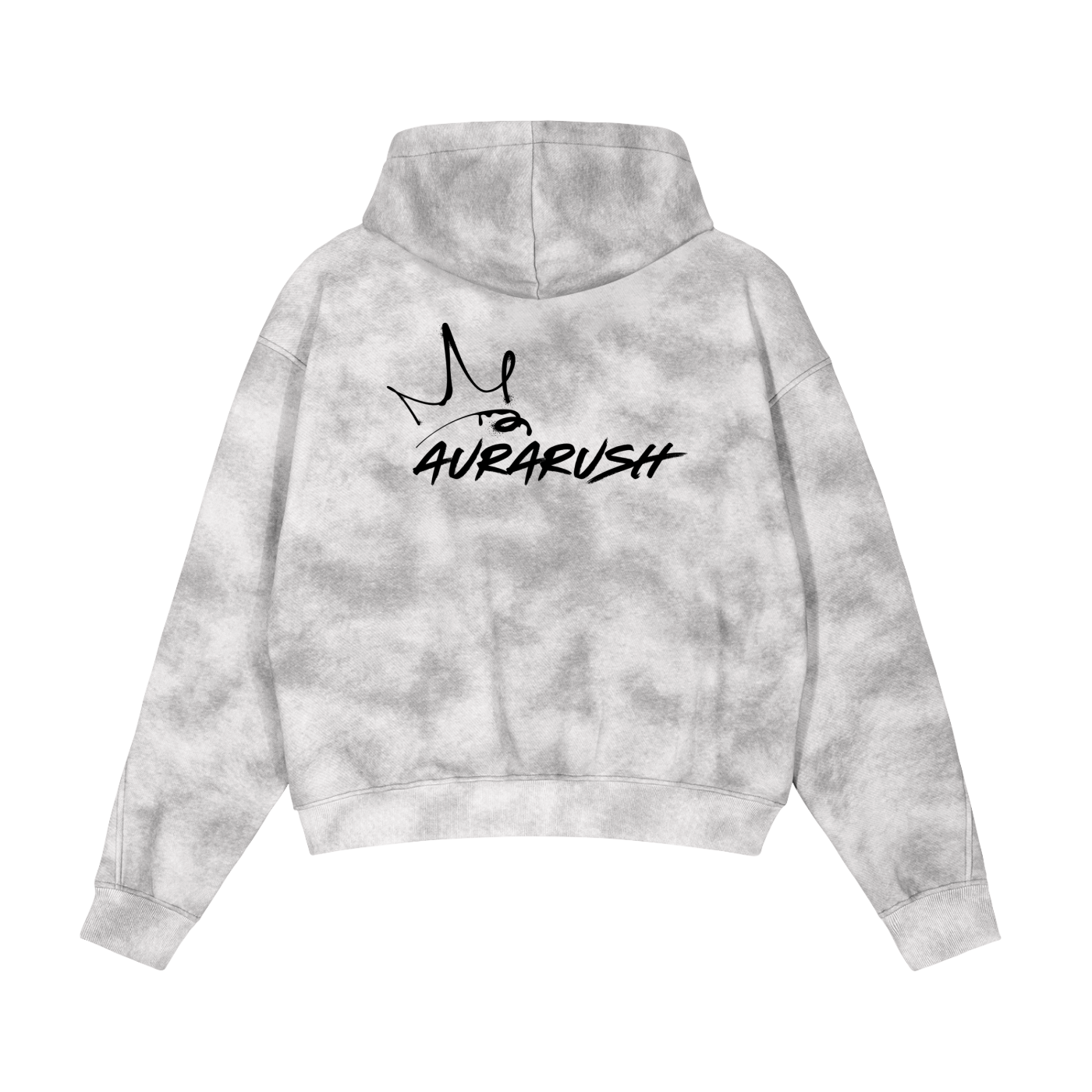 AR/AURARUSH Dirty Washed Zip Fleece Hoodie