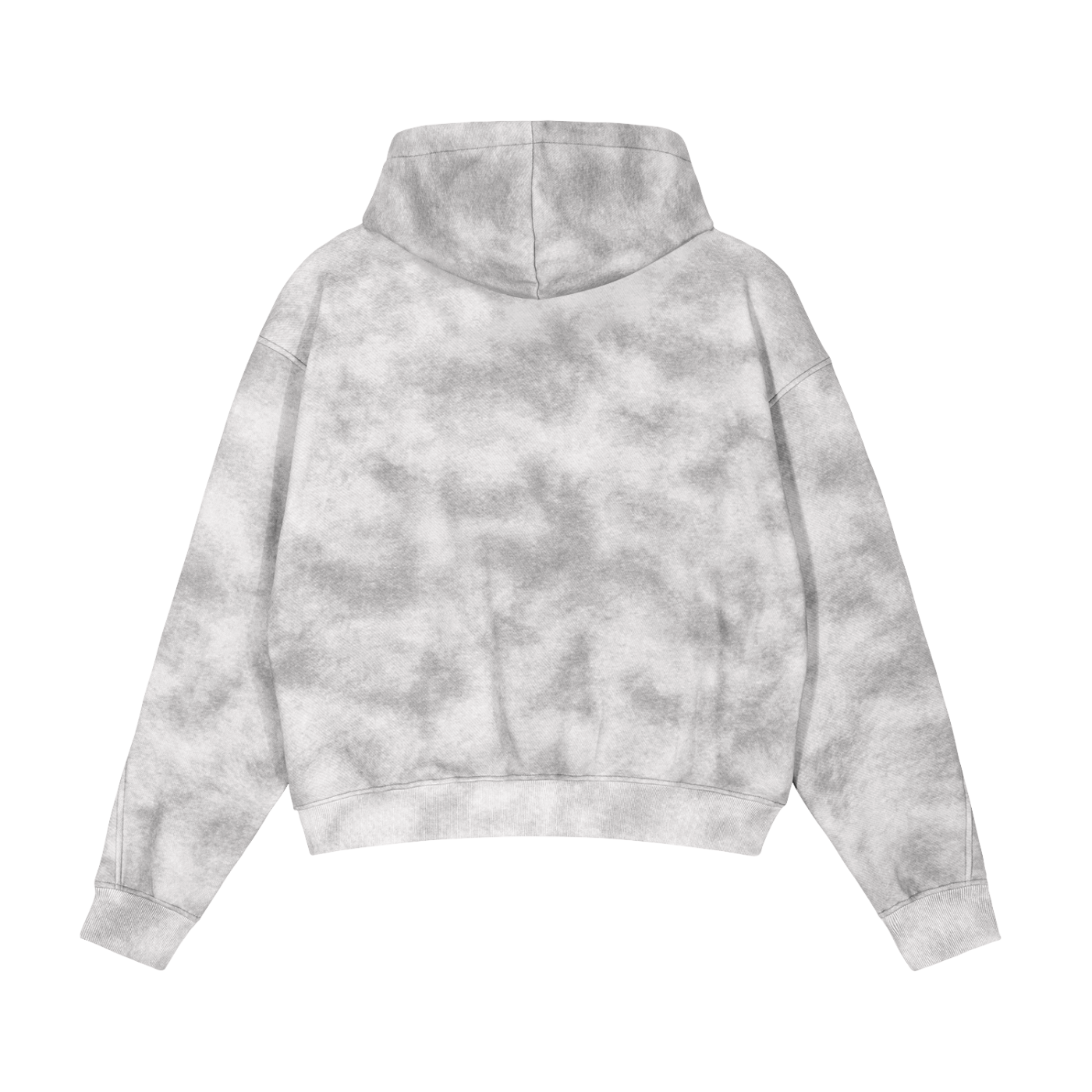 Small AURARUSH Dirty Washed Zip Fleece Hoodie