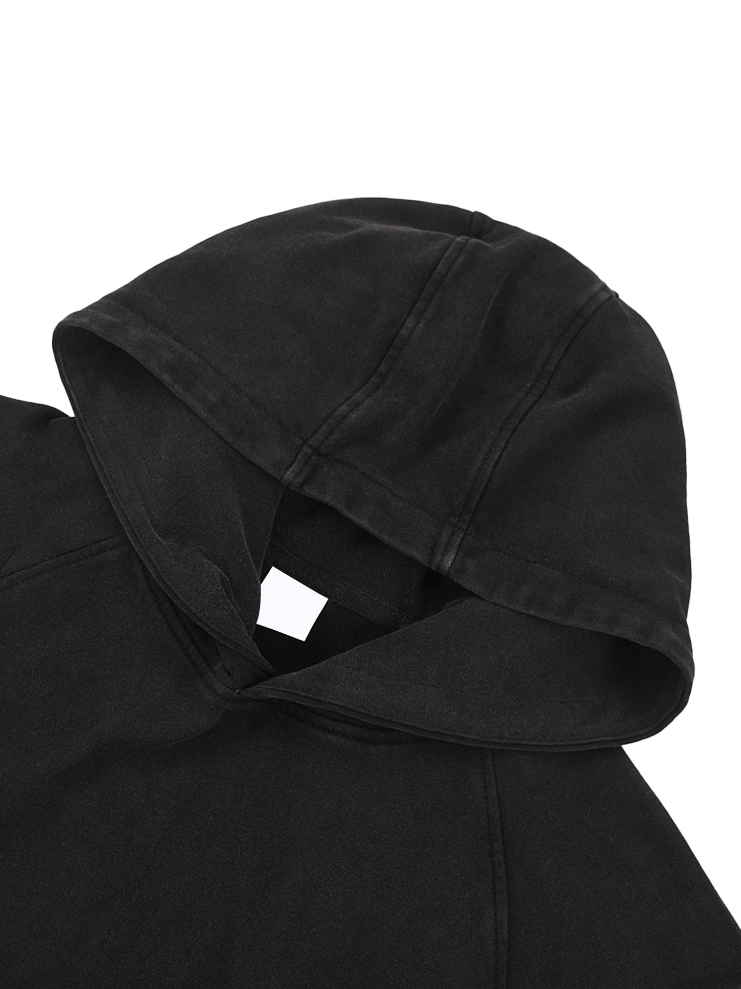 Born To Disrupt Paint Drip Snow Washed Raw Hem Sleeveless Hoodie