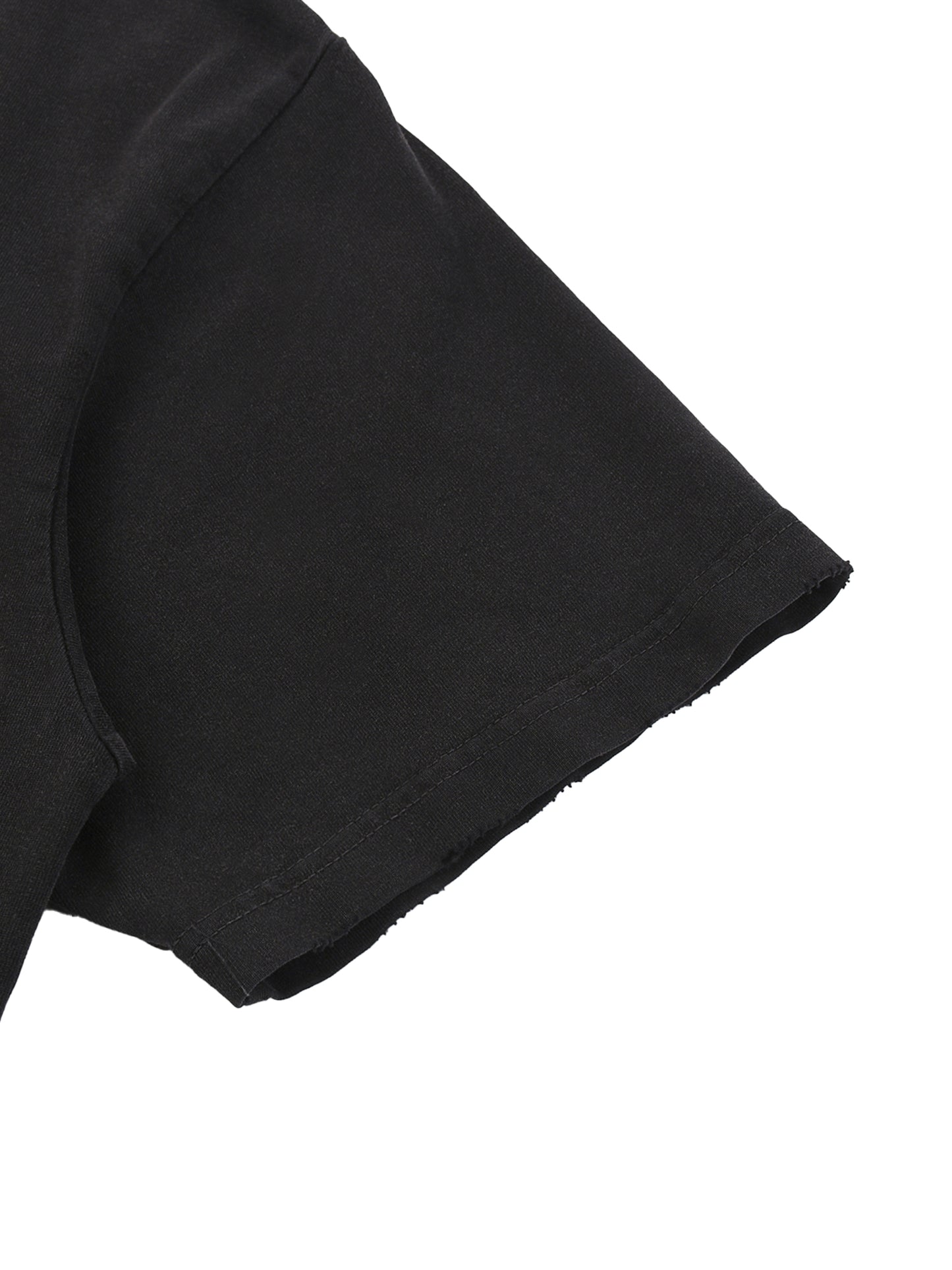 Born To Disrupt Paint Snow Washed Raw-Hem Tee