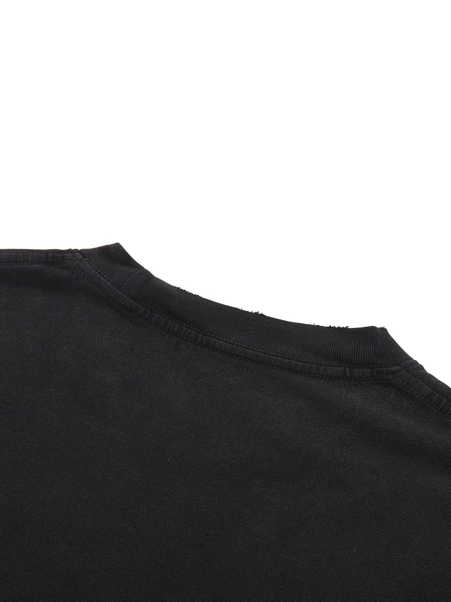 Large AURARUSH Snow Washed Raw-Hem Tee